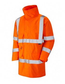 Leo Torridge class 3 breathable lightweight anorak orange High Visibility